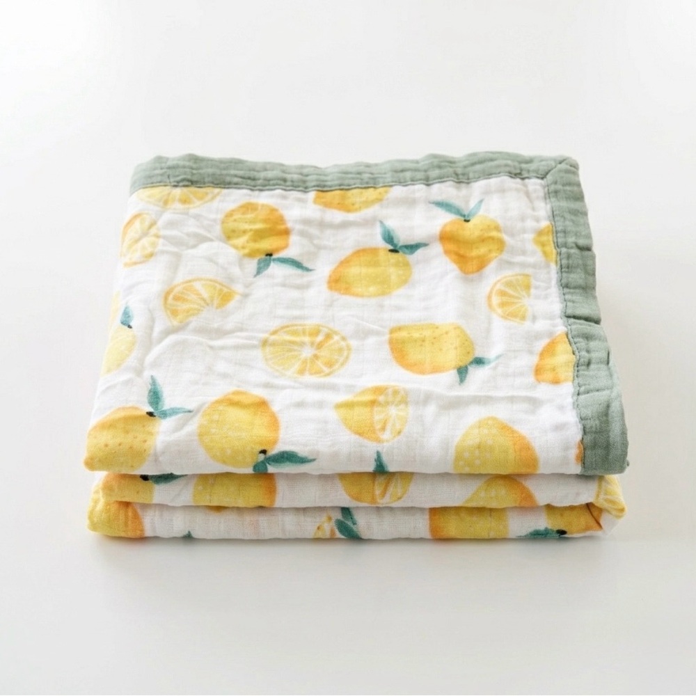 Muslin Tree Sunny Citrus Cotton Muslin Baby Blanket